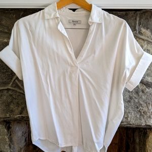 Madewell Courier Shirt- Med., White